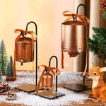 Valentines Vintage Rustic Cow Bells With Metal Stands Giant Heart. Fixed Price $24.17.