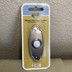 Hampton Bay Wired Lighted Door Bell Push Button Mediterranean Bronze Up. Fixed Price $11.00.