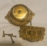Vintage Victorian Style Brass Manual Mechanical Door Bell Ringer. Fixed Price $99.99.