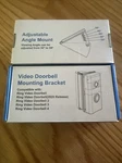 2 Pk Adjustable Angle From 30* To 55* Mounting Bracket For Ring Video Doorbells. Fixed Price $16.99.