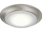 Lot Of 5 Craftmade X6207- Bnk Led Nickel Flush Mount Ceiling. Fixed Price $50.00.