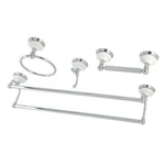 Kingston Brass Victorian 4-PIECES Dual Towel Bar Bathroom Hardware Set. Fixed Price $184.69.