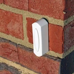 Defiant Wireless Battery Operated Doorbell Push Button White 18000008. Fixed Price $9.98.