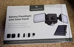 Wasserstein White Battery Floodlight And Solar Panel For Wyze Blink Arlo. Fixed Price $45.00.
