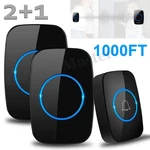 Wireless Doorbell Chime Waterproof Plugin Receiver Adjustable Volume 1000FT Kit. Fixed Price $18.85.