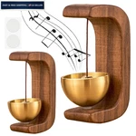 2PACK Magnetic Door Chime, Wooden Wind Bells For Brown. Fixed Price $15.39.