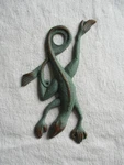 Vntg Flora & Fauna Solid Brass Doorbells And Viewers Hardware Gecko. Fixed Price $19.68.