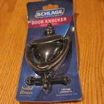 Schlage Brass Door Knocker Aged Bronze Traditional Model SC2-3125-716. Fixed Price $15.00.