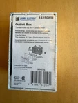 Sigma 14250WH Outlet Box White 3-HOLE 1/2" All Weather New. Fixed Price $5.00.