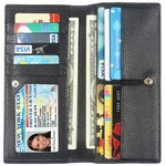 Ultra Slim Thin Leather Women Wallet Rfid Blocking Credit Card Holder Bifold .... Fixed Price $30.68.