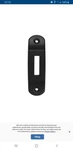 Nicor Primechime Plus 2 Black Decorative Lighted Doorbell Button. Fixed Price $14.95.