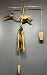 Handmade Bamboo Wind Chime, Bobbing Head Bird, Musical Outdoor Garden Decor Gift. Fixed Price $45.99.