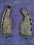 **two 1800'S Primitive Cast/wrought Iron Ox Shoes. Antique. #6. Fixed Price $15.99.