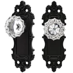 Antique Dummy Knobs Interior Matte Black 2 Pack Crystal Glass C.... Fixed Price $54.38.