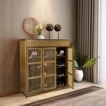 4TIER Wooden Rack Organiser With 3 Hollow Door Storage Cabinet Holder. Fixed Price $194.04.