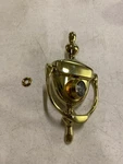 Deltana DKV630CR003 6" Urn Drop Bail Door Knocker, 180 Peep, Polished Brass. Fixed Price $38.82.