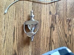 Emtek Solid Brass Urn Style Door Knocker Satin Nickel US15. Fixed Price $25.00.