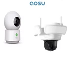 Floodlight Camera Security Outdoor, And 3MP Baby Monitor 5G/2.4GHZ Indoor. Fixed Price $155.00.