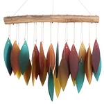 Blue Handworks Santa Fe Glass Chime, Sandblasted Found Wood Handcra.... Fixed Price $39.05.