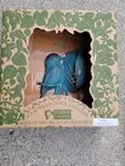 Flora Fauna Solid Brass Chickadee Door Knocker Green Gold New Vintage. Fixed Price $69.95.