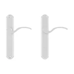Brixwell Munchen Handle Set 8-3/4" Length, Brass, Pure White Finish. Fixed Price $279.96.
