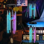 Color Changing Solar Wind Chimes Led Lights Bell Tubes Large Deep Tone Resonant. Fixed Price $18.52.
