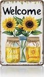 Summer Welcome Sign Wall Art Decor Floral Ornaments Iron Plaque For. Fixed Price $9.99.