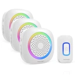 Tecknet Wireless Doorbell, 2 Transmitters Receivers Battery Operated. Fixed Price $54.99.