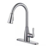 Glacier Bay Kitchen Faucet Mckenna Collection Pull Down Sprayer, Stainless Steel. Fixed Price $66.18.