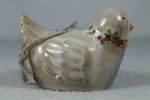 'white Bird' With Brown Accents Hanging Garden Bell By Coynes New!. Fixed Price $9.99.