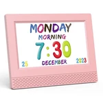 Kids Digital Alarm Clock Colorful - 7" Large Led Display, Children's Sleep Train. Fixed Price $92.22.