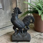Vintage Cast Iron Rooster Doorstop Black Farmhouse Country Decor 7 Inch Crowing. Fixed Price $25.00.