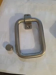 Signature Hardware 484157 5-7/8" X 3-1/2" Brass Door Knocker Satin Nickel. Fixed Price $24.99.