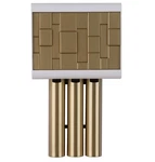 Craftmade Westminster 3 Tube Contemporary Chime White/satin Brass. Fixed Price $149.99.
