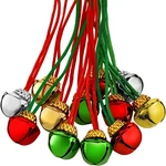 Gejoy 60 Pieces Christmas Bell Necklaces Xmas Red, Green, Gold And Silver. Fixed Price $46.99.