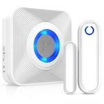 Fosmon Wavelink Wireless Door Chime With 500 Feet Range, 58 Tunes, White. Fixed Price $34.99.
