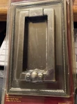 Brainerd Beaded Oblong Door Knocker 8" X 5" Antique Pewter New A1. Fixed Price $10.00.