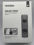 New Open Box Resideo DBCAM-TRIM2 Wi-fi Video Doorbell Silver. Fixed Price $120.00.