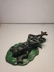 Vtg Heavy Cast Iron Frog Lily Pad Door Knocker Garden Nature Decor Green. Fixed Price $25.00.