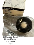 Baldwin 4851-102 Bell Button 1.75'' Lighted W/ Hardware Oil Rubbed Bronze Nos. Fixed Price $29.99.