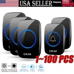 Wireless Doorbell Chime Waterproof Receiver Adjustable Volume 1000FT Kit Usa. Fixed Price $90.68.