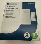 Wireless Doorbell Chime Kit Sensor Melodies White #6291125 New Utilitech. Fixed Price $6.50.