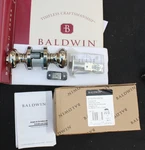 Baldwin 5210055ENTR 5210.ENTR Colonial Keyed Entry Door Knob Set Polished Nickel. Fixed Price $259.95.