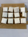 Marbled Decorative White Stone Drawer Knobs 12 Square. Fixed Price $24.99.