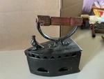 Cast Coal Ironing Clothes Press Old Rare Vintage W/ Bird 8.25" Tall. Fixed Price $69.99.