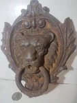 Antique Iron Lion Door Knocker Heavy. Fixed Price $125.00.