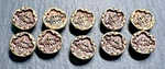 10 Vintage Metal Shank Picture Buttons : Beach House & Palm Trees G705. Fixed Price $50.00.