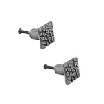 Square"cobble Stone Design" Cabinet Knob Iron Pewter Finish Pack Of 2. Fixed Price $31.99.