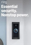 Ring Video Doorbell Wi-fi Streaming Alexa Compatible Black Hardwired. Fixed Price $99.00.