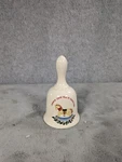 Rocking Horse Bell Ceramic Christmas By Russ Collectible 4" Tall. Fixed Price $12.98.